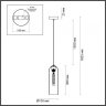 Подвесной светильник с лампочкой Odeon Light Vosti 4805/1+Retro Lamps T30/T32