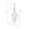 Virgo H капучино Уличный подвесной светильник Elektrostandard 4690389064890 (a031923)