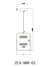 Подвесной светильник с лампочкой Velante 215-506-01+Lamps E27 P45