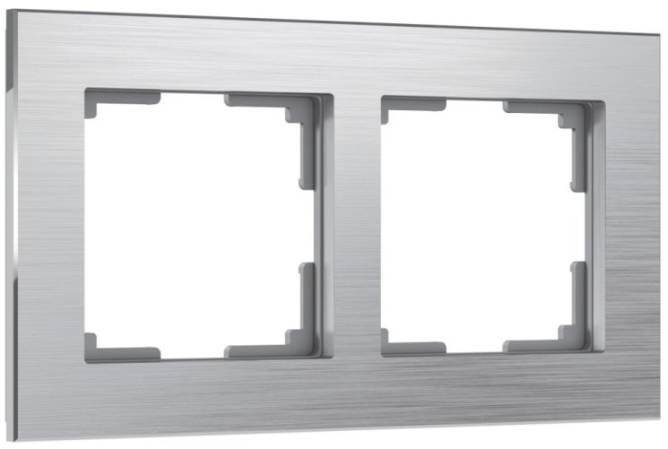 Рамка на 2 поста (алюминий) Werkel W0021706