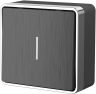 Выключатель одноклавишный с подсветкой Gallant (графит рифленый) Werkel W5010104