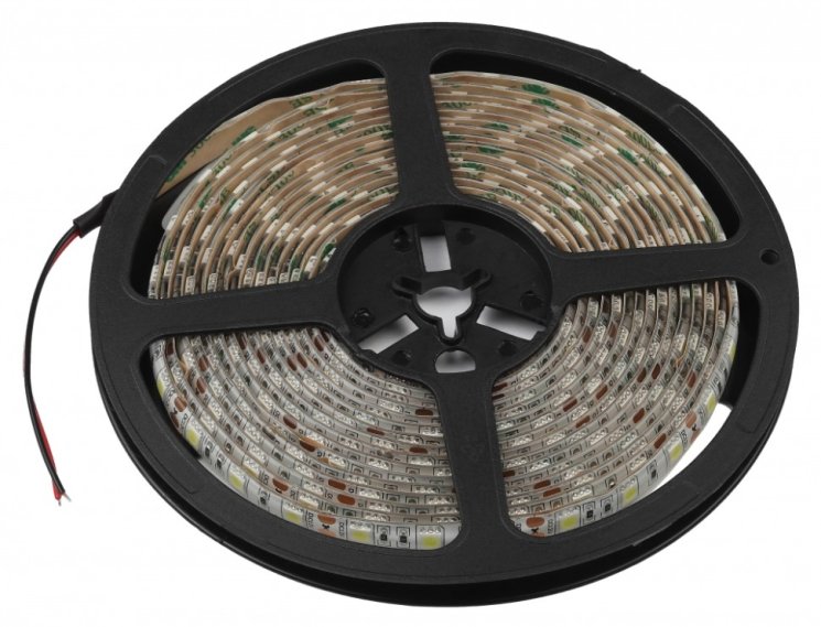5м. Светодиодная влагозащищенная лента ЭРА 14,4W/m 60LED/m 5050SMD теплый белый 5M KU-5050AD-60D-WW Б0044117