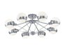Потолочная люстра Freya Silvia FR5009CL-08CH Потолочная люстра Freya Silvia FR5009CL-08CH