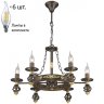 Подвесная люстра с лампочками Velante 536-723-06+Lamps E14 Свеча