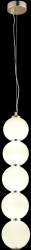 Подвесной светодиодный светильник Natali Kovaltseva Loft LED LAMPS 81100/5C GOLD WHITE