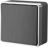 Выключатель одноклавишный проходной Gallant (графит рифленый) Werkel W5012004