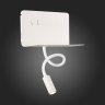 Настенный светодиодный светильник спот с полочкой, USB порт ST Luce Pinaggio SL1576.501.02