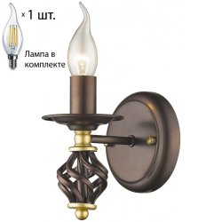 Бра с лампочкой Velante 536-721-01+Lamps E14 Свеча