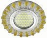 Встраиваемый светильник с LED подсветкой Fametto Luciole DLS-L148 Gu5.3 Glassy/Gold (UL-00003900)