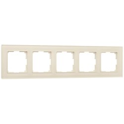 Рамка на 5 постов Favorit (молочный, стекло) Werkel W0051141