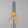 Подвесной светодиодный светильник Eurosvet Lance 50191/1 LED матовое серебро/матовое золото (a049110)