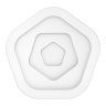 Потолочная светодиодная люстра с пультом ДУ Fametto Nimfea DLC-N504 62W IRON/WHITE