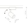 Однофазный LED светильник 7W 4000К для трека Nowodvorski Profile Iris 8997