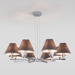 Подвесная люстра Peony Eurosvet 60136/8 хром/графит