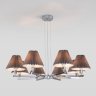 Подвесная люстра Peony Eurosvet 60136/8 хром/графит