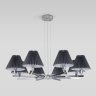 Подвесная люстра Peony Eurosvet 60136/8 хром/графит