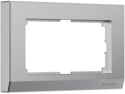 Рамка для двойной розетки (серебряный) Werkel W0081806