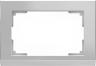Рамка для двойной розетки (серебряный) Werkel W0081806