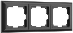Рамка на 3 поста (черный матовый) Werkel W0032208