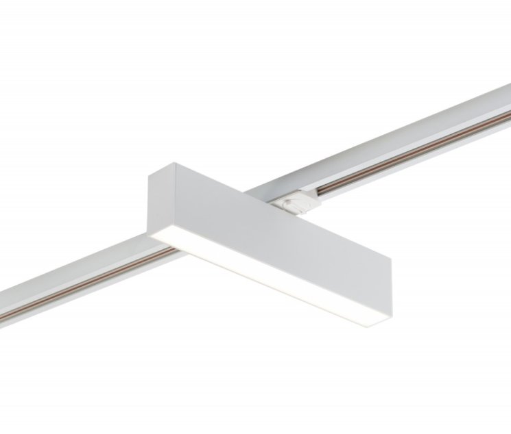 Однофазный LED светильник 10W 3000К для трека Denkirs DK6430-WH