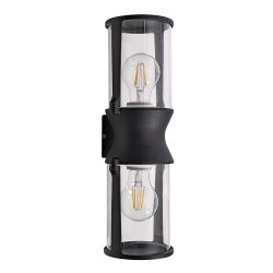 Уличный настенный светильник Arte Lamp Minchir A8306AL-2BK