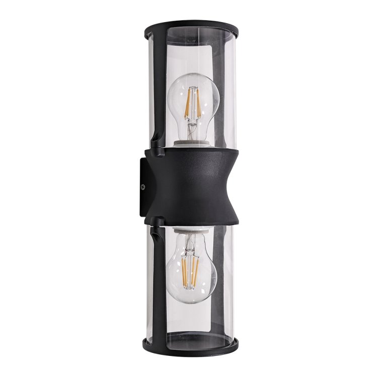 Уличный настенный светильник Arte Lamp Minchir A8306AL-2BK