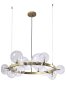 Подвесная люстра Crystal Lux AGATA SP15 V2 GOLD/TRANSPARENTE