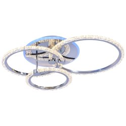 Светодиодная диммируемая люстра с ПДУ Profit Light 8027/3 CHR