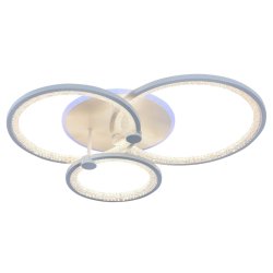Светодиодная диммируемая люстра с ПДУ Profit Light 8002/3 WHT 108W+7W RGB