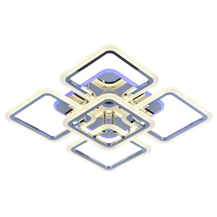Светодиодная диммируемая люстра с ПДУ Profit Light 8075/4+1 CHR