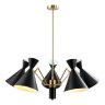 Люстра на штанге Crystal Lux с поддержкой Алиса Joven SP5 GOLD/BLACK-А