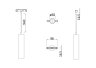 Трековый светильник на подвесе 13W 4000К для магнитного шинопровода Maytoni Track lamps TR016-2-12W4K-W