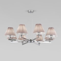 Подвесная люстра Peony Eurosvet 60136/8 хром/серый