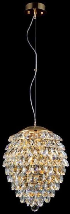 Подвесной светильник Crystal Lux CHARME SP4 GOLD/TRANSPARENT