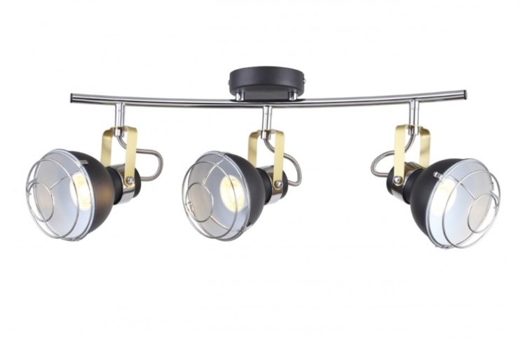 Спот Escada 1135/3A E14*40W Black/Chrome RETRO