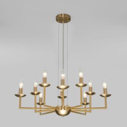Подвесная люстра Cariso Eurosvet 60150/10 латунь