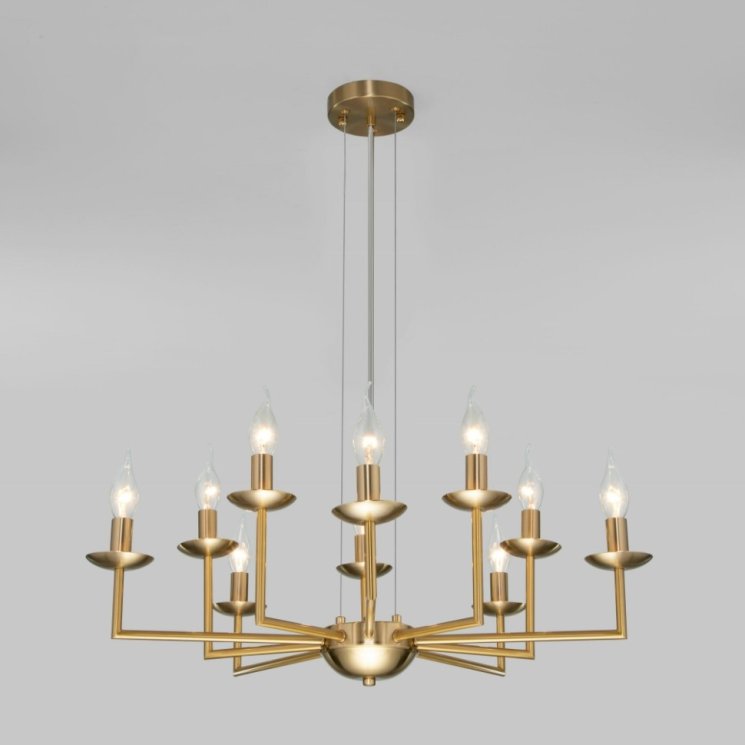 Подвесная люстра Cariso Eurosvet 60150/10 латунь