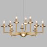 Подвесная люстра Cariso Eurosvet 60150/10 латунь