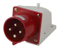 Вилка стационарная 524 3Р+РЕ 32А 380В IP44 Эра Б0032859