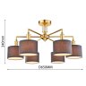 Потолочная люстра с лампочками Favourite Laciness 2612-6P+Lamps E14 Свеча