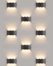 1551 TECHNO LED TWINKY TRIO серый Уличный настенный светодиодный светильник Elektrostandard (a038417)