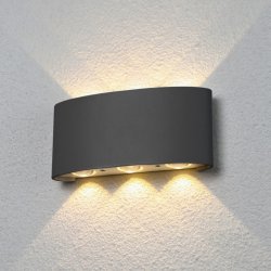 1551 TECHNO LED TWINKY TRIO серый Уличный настенный светодиодный светильник Elektrostandard (a038417)