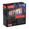 Электрогирлянда Занавес Vegas 96 RGB свет LED, 8 реж., 6 нит., блок пит., размер 1,5х1,5+5м, IP44 220V/4,5 55146