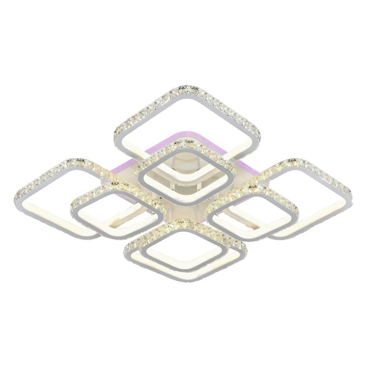 Светодиодная люстра с пультом д/у Profit Light 8010/4+4 WHT