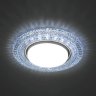 Светильник встраиваемый с белой LED подсветкой Feron CD4020 потолочный GX53 без лампы прозрачный 41293