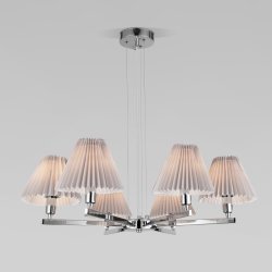 Подвесная люстра Peony Eurosvet 60136/6 хром/серый