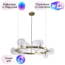 Подвесная люстра Crystal Lux с поддержкой Маруся AGATA SP15 V2 GOLD/TRANSPARENTE-М