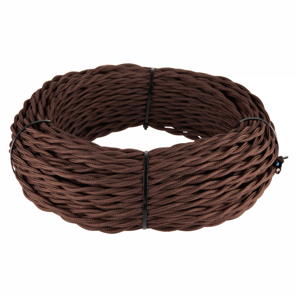 Ретро кабель витой 3х1,5 (коричневый) Werkel 20 м W6453214