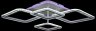 Потолочная светодиодная диммируемая люстра с пультом ДУ Reluce 20317 1420057