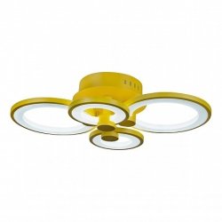 Потолочная светодиодная люстра с ПДУ iLedex Ring A001/4 Желтый